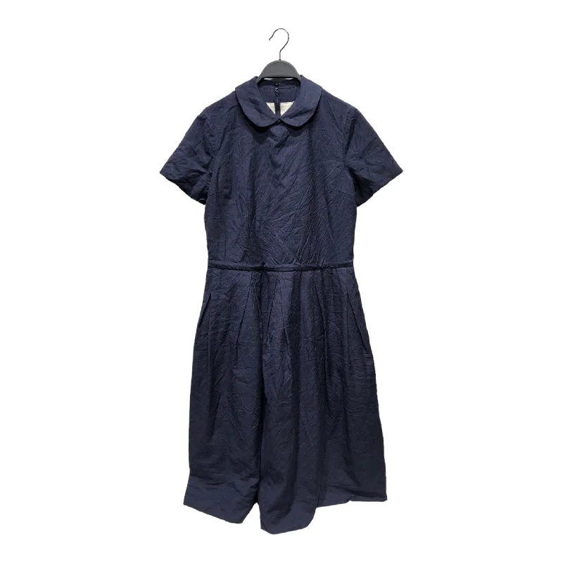 Vintage-Inspired Women's Apparel Classic Elegance Sales COMME des GARCONS/Dress/M/NVY/COLLARED / CAP SLEEVE DRESS