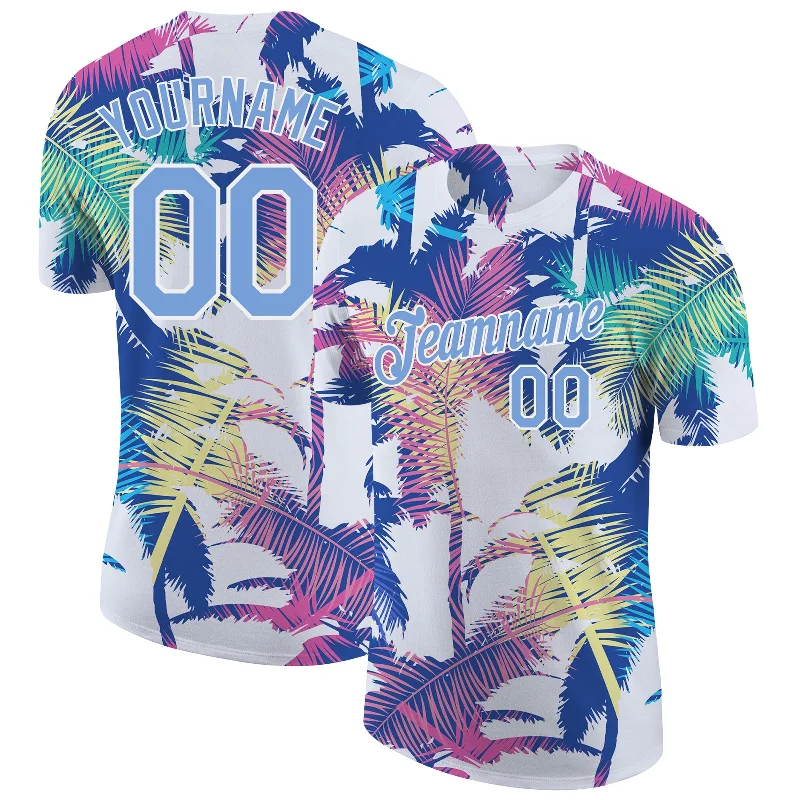 Modern Unisex Wardrobe Staples Trendy Women'S Wear Collection Custom 3D Pattern Design Hawaii Palm Trees Performance T-Shirt