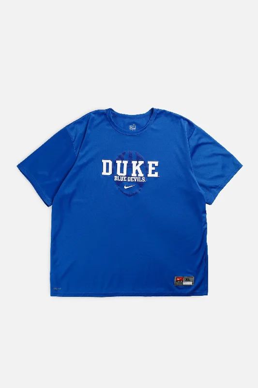 Oversized And Relaxed Unisex Fashion Weekend Exclusive Vintage Duke Blue Devils Nike Tee - XL