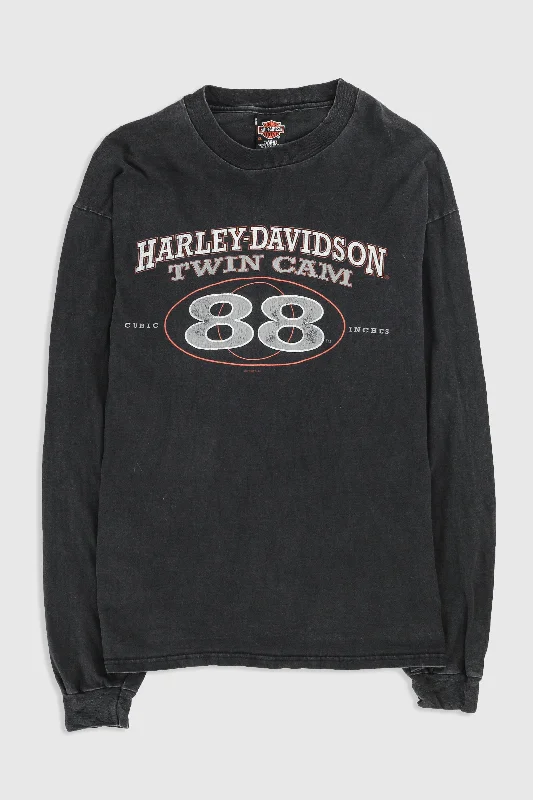 High-Quality Unisex Fashion Basics Sale Event, Prices Rock Vintage Harley Longsleeve Tee