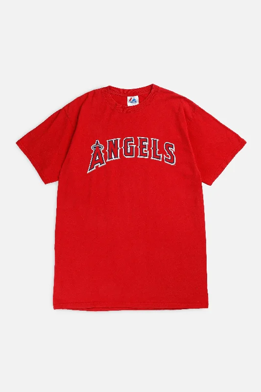 Relaxed-Fit Unisex Fashion For All-Day Comfort Final Sale Vintage LA Angels MLB Tee - M