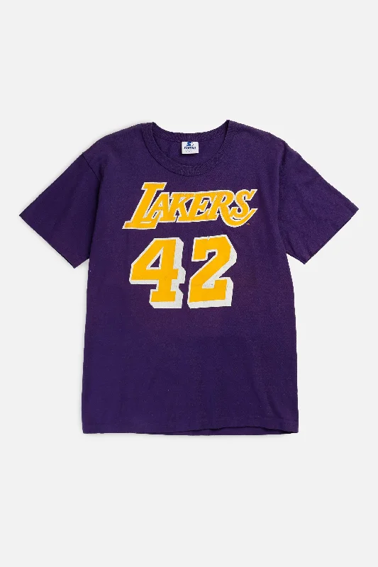 Oversized Unisex Apparel For Effortless Style Style Without Limits Vintage LA Lakers NBA Tee - Women's S