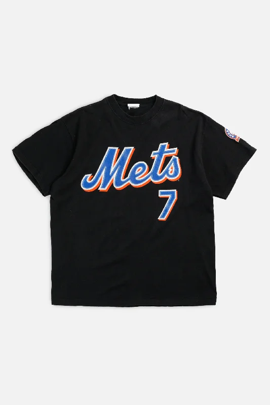 Comfortable And Stylish Unisex Outfits Casual Yet Chic Sales Vintage NY Mets MLB Tee - M