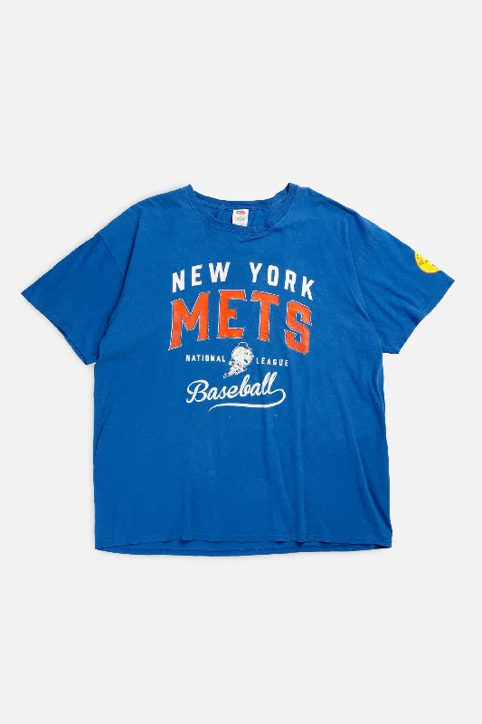 Minimalist Unisex Wardrobe Must-Haves Shop Sales Vintage NY Mets MLB Tee - XL