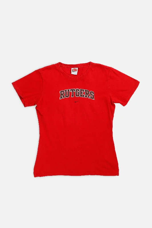 Relaxed-Fit Unisex Fashion For All-Day Comfort The Latest Trends Vintage Rutgers Nike Tee - Women's M