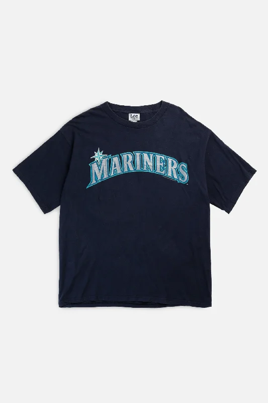 Oversized Unisex Fashion Pieces Final Sale Vintage Seattle Mariners MLB Tee - L