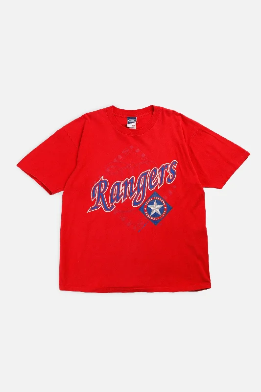 Unisex Casual Fashion Trends Elegant Style Vintage Texas Rangers MLB Tee - XL