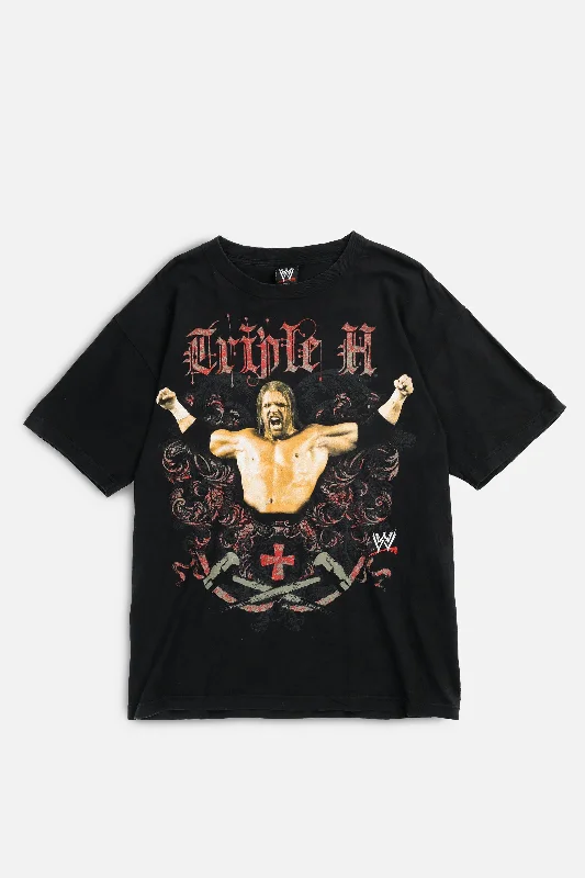 Unisex Casual Fashion Trends Holiday Attire Sale Vintage WWE Triple H Tee - L