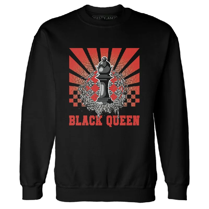 Sleek And Stylish Unisex Outerwear Hot Trends Black Cement 3s NastyJamz Sweatshirt Match Black Queen Collection