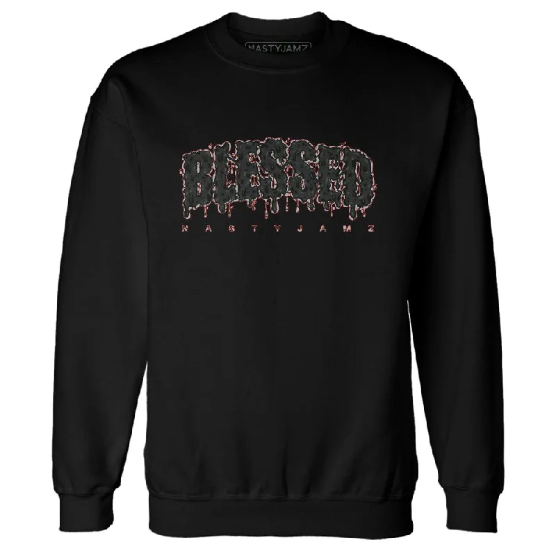 Unisex Casual Fashion Trends Hot Items Black Cement 3s NastyJamz Sweatshirt Match Blessed Text