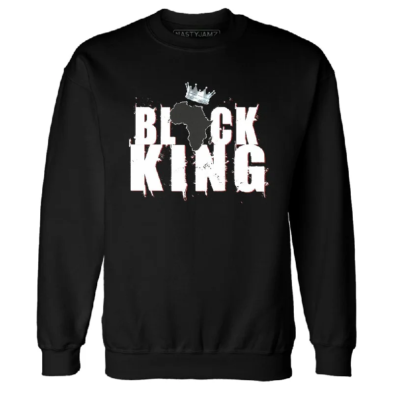 Casual Yet Sophisticated Unisex Fashion Quick Grab Deals Black Toe 14s NastyJamz Sweatshirt Match Black King Crown