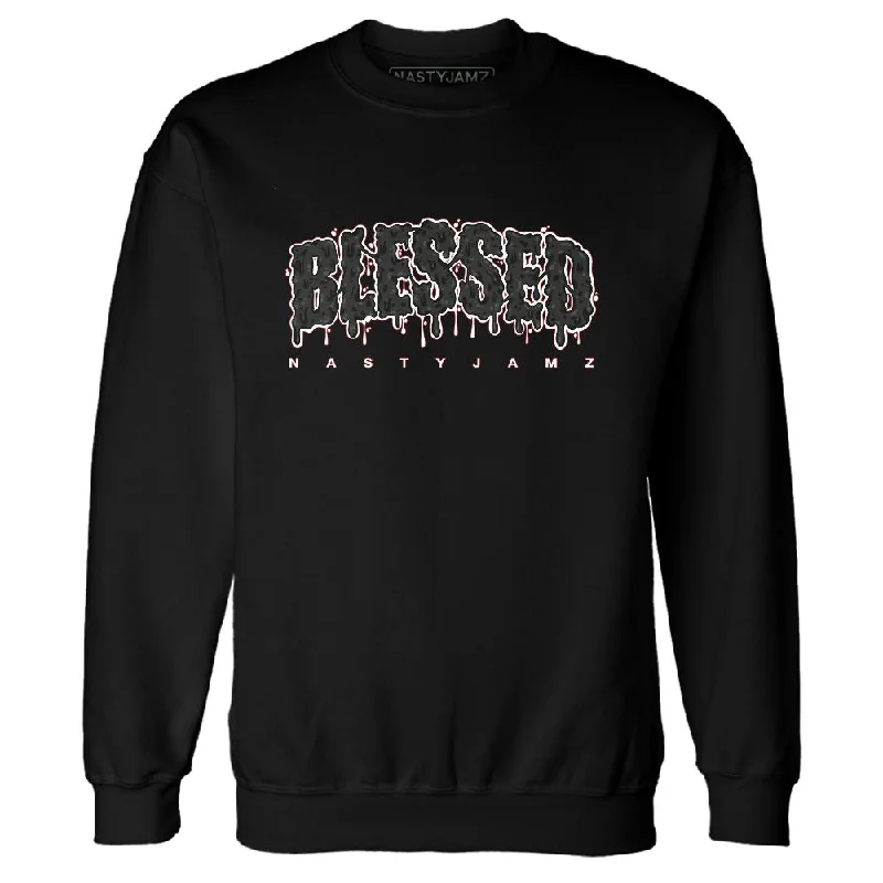 Soft And Breathable Unisex Loungewear Must Haves Black Toe 14s NastyJamz Sweatshirt Match Blessed Text