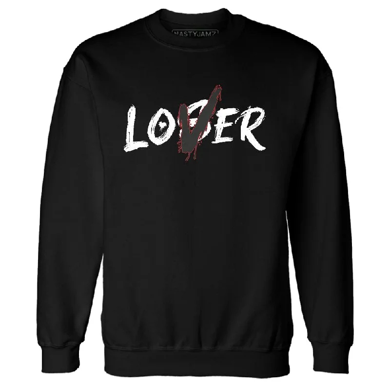 Comfortable Gender-Free Fashion Choices Evening Elegance Black Toe 14s NastyJamz Sweatshirt Match Loser Lover