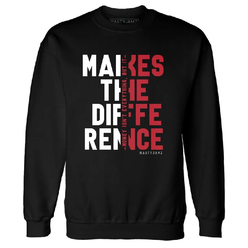 Fashion-Forward Unisex Apparel Limited Styles Black Toe 14s NastyJamz Sweatshirt Match Money Makes Difference