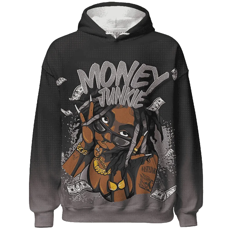 Comfortable Unisex Streetwear Fresh Styles, Fresh Deals NastyJamz Black Violet Ore 3s Hoodie Match Money Junkie All-Over Print