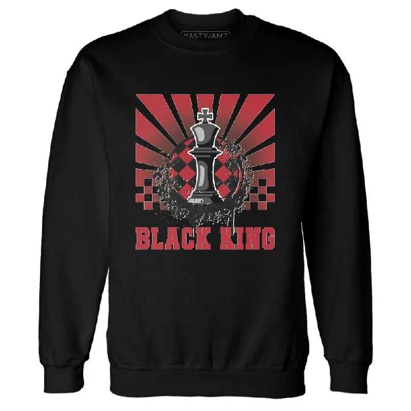 Minimalist Unisex Fashion Must-Haves Style Redefined Bred Velvet 11s NastyJamz Sweatshirt Match Black King Collection