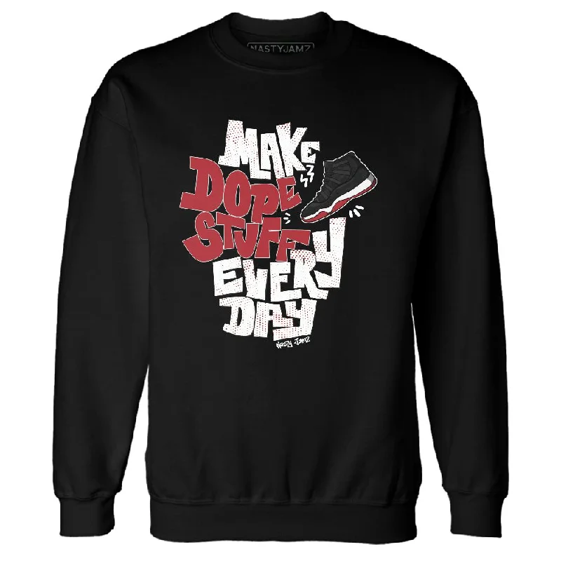 Functional And Stylish Unisex Outerwear Exclusive Deals Online Bred Velvet 11s NastyJamz Sweatshirt Match Dope Sneaker