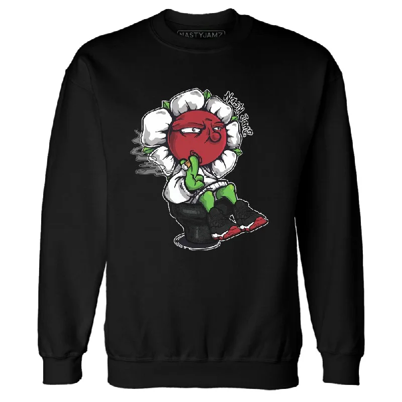 Lightweight And Breathable Unisex Wear Affordable Trendy Fashion Bred Velvet 11s NastyJamz Sweatshirt Match Rebel Bloom