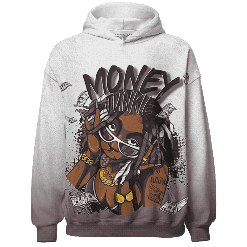 High-Quality Unisex Basics For Everyday Wear Chic Style, Always In Vogue NastyJamz Burgundy Crush 3s Hoodie Match Money Junkie All-Over Print