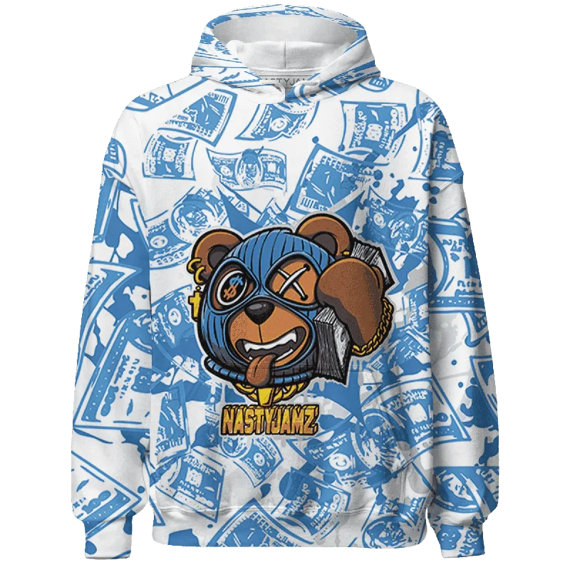 Breathable And Lightweight Unisex Wear Shop Sale Items NastyJamz Carolina Blue Univercitii 17s Hoodie Match Money Motive BER All-Over Print