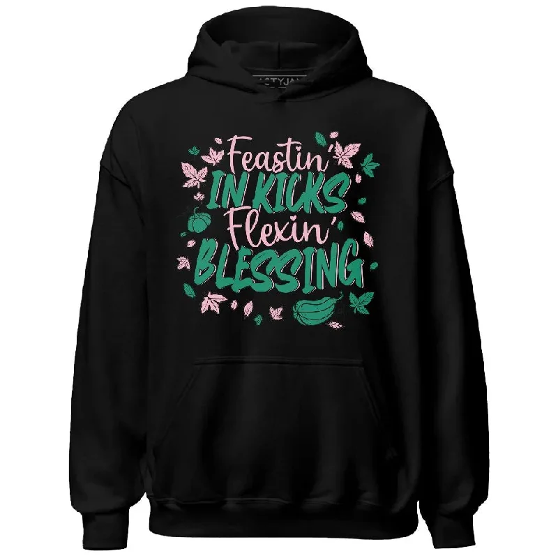 Contemporary Gender-Free Clothing Styles Fashion-Forward Dunk Soft Pink Malachite NastyJamz Hoodie Match Kicks Feasting