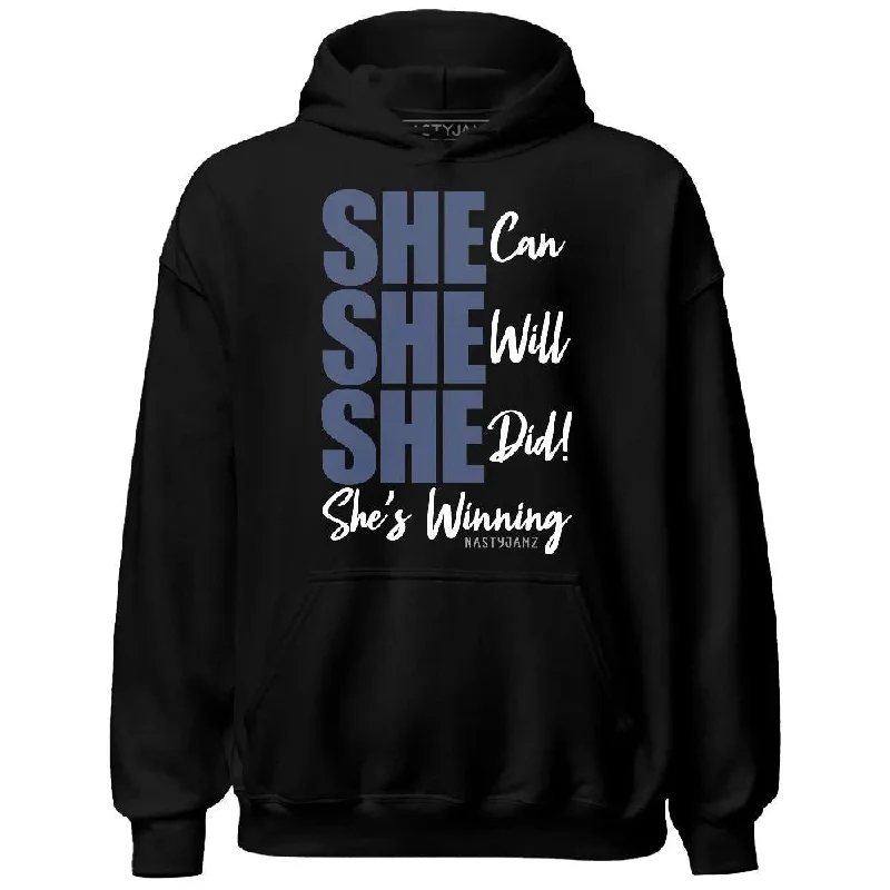 Sleek And Stylish Unisex Outerwear Winter Warehouse Sale Low Diffused Blue 11s NastyJamz Hoodie Match SHE