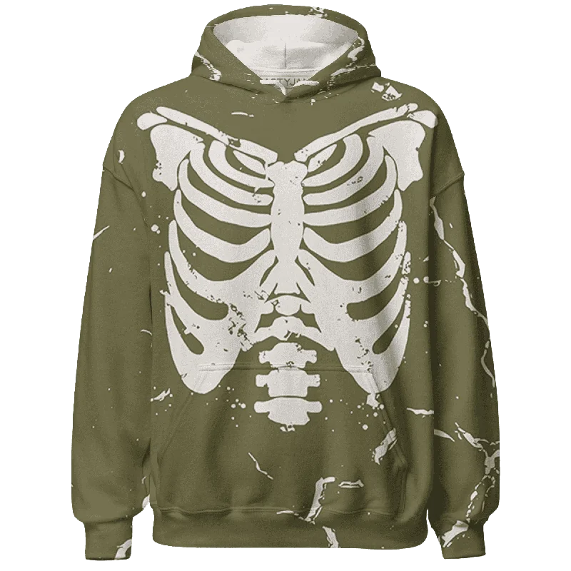 Minimalist Unisex Wardrobe Must-Haves Style Without Limits NastyJamz Medium Olive 1s Hoodie Match Skeleton Y2k All-Over Print