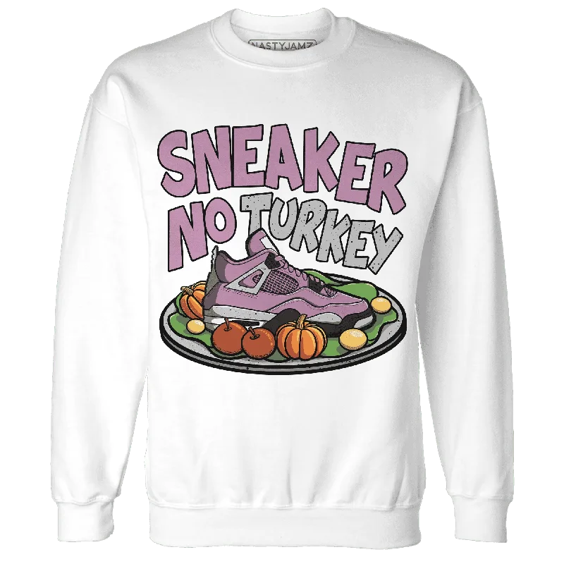 Trendy Unisex Summer Deals Orchid Neutral Grey Black White 4s NastyJamz Sweatshirt Match Sneaker No Turkey