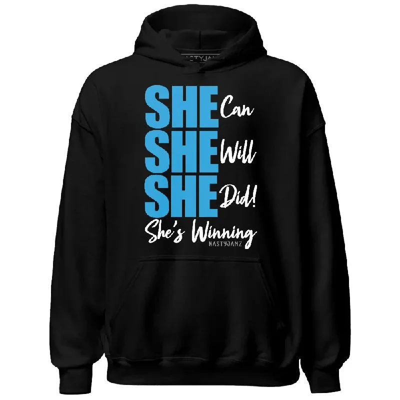 Urban-Inspired Unisex Fashion Trends Ride The Style Wave Powder Blue 9s NastyJamz Hoodie Match SHE