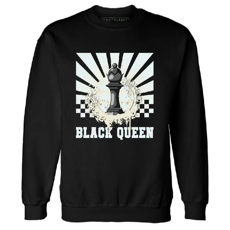 Chic And Casual Unisex Fashion Trends Chic And Trendy Pure Platinum 4s NastyJamz Sweatshirt Match Black Queen Collection