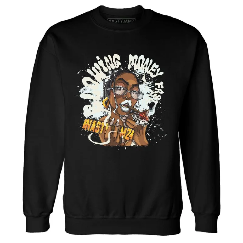 Oversized And Relaxed Unisex Fashion Season Offer Pure Platinum 4s NastyJamz Sweatshirt Match Blowing Money Fast Girl