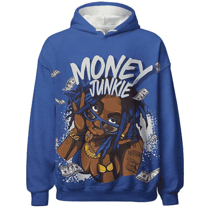 Effortless And Modern Unisex Dressing Sporty Fashion Offers NastyJamz VaporMax Game Royal Blue Hoodie Match Money Junkie All-Over Print