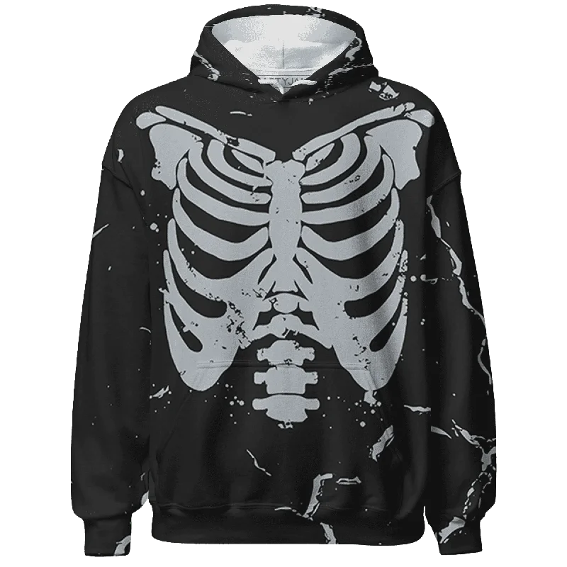 High-Quality Unisex Fashion Basics Luxe Style Discounts NastyJamz Wolf Grey 12s Hoodie Match Skeleton Y2k All-Over Print