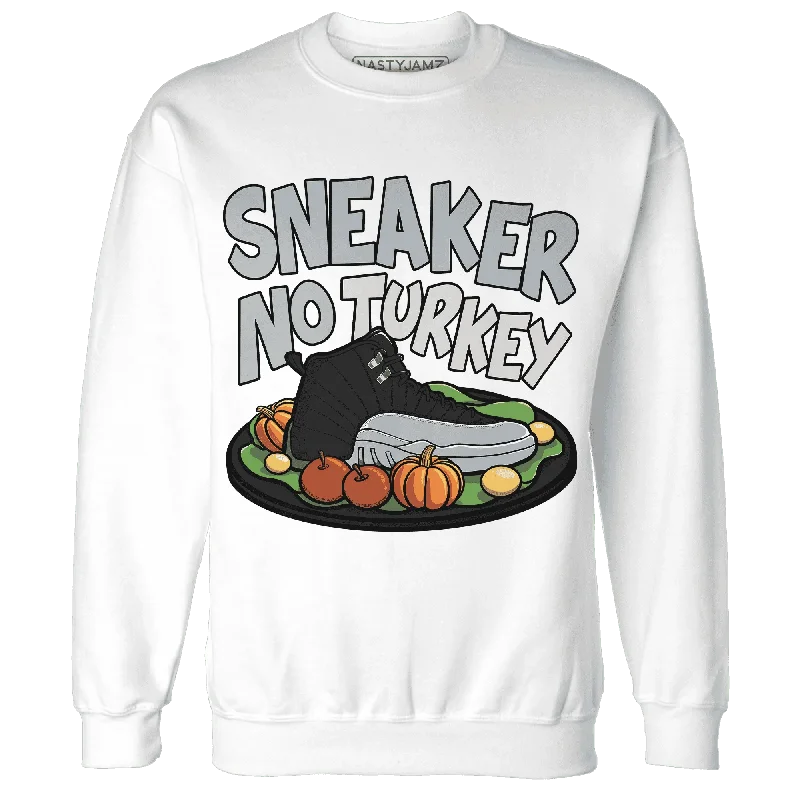 All-Season Unisex Clothing Collection Trend Alert Wolf Grey 12s NastyJamz Sweatshirt Match Sneaker No Turkey